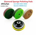 thumbnail image 2 of Wet Dry Diamond Polishing Pads 4\'\' Set For Granite Concrete Marble Polish, 2 of 7