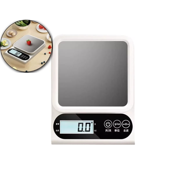Dvruxg Food Scale, Digital Kitchen Scales, Small Kitchen Scale, Weight in Grams, for Baking, Cooking, Meat, and Meal Prep, LED Display, Tare Function