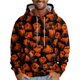 thumbnail image 1 of Men's Loose Flowers Printed Hooded Sweatshirt Men's Casual Fashion Sports Sweatshirt2XL, 1 of 4