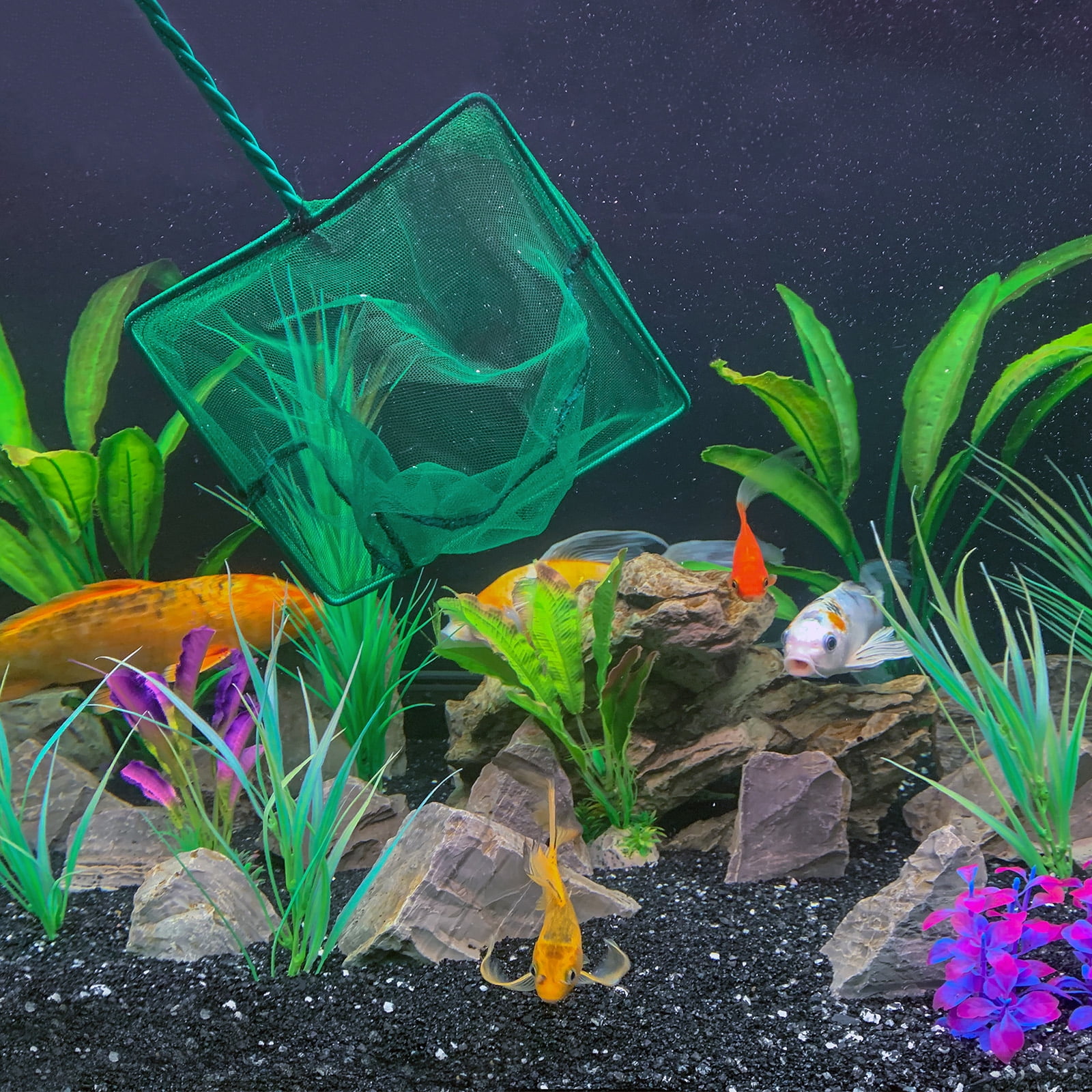 Aquarium Artificial Plants 10 Pcs Fish Tank Plants Decorations Accessories Aquatic Ornaments Decor Water Grass Green (Seaweed)