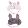 thumbnail image 1 of antifaces de peluche con forma de conejo para dormir, 1 of 8