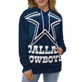 thumbnail image 4 of Football Cowboys Men's Women Vintage 3D Hooded Sweatshirt - All-Season Loose Fit Streetwear, 4 of 6
