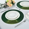 thumbnail image 6 of Round Placemat Heat Resistant & Wrinkle-Free Dining Table Decor Placemat For Home & Weddings Green, 6 of 7