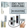 thumbnail image 1 of Qixi Fits Any Doorbell Rotates A Purpose Sign Do Not Disturb and No Soliciting Combined Easy Install No Tools or Mods Needed Slides on off A Clear Hook Grey Clearance Sale!, 1 of 9