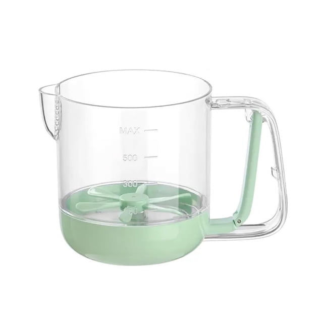 Egg Beater With Measuring Cup For Kitchen Smooth Mixing And Straining Egg Whites And Foam 1pc Silicone Mixer Shaker Small Hand Mixer Retractable Cord Whisker Cordless Kitchen Mixer Manual Beater