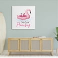 thumbnail image 2 of Today I'm Flamazing Flamingoes Animals & Insects Graphic Art Gallery Wrapped Canvas Print Wall Art, 2 of 7
