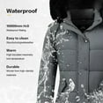 thumbnail image 6 of Women's Long Quilted Winter Coat Thicken Puffer Jacket Waterproof Outwear with Faux Fur Hood, Gray XXL, 6 of 8