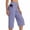 Purple, variant on Stamzod Womens Capri Yoga Pants with Pocket High Waisted Plus Size Capris Casual Work Trousers Cropped Pants Army Green L