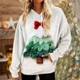 thumbnail image 6 of Hoodies for Women Oversized Winter Plush Cute Sweatshirts Pullover Trendy Fall Winter Clothes with Christmas Print for Comfortable Seasonal Wear,White,S, 6 of 6