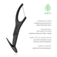 thumbnail image 2 of White Charcoal Infused pyx, 75 Count, Dental ers, Minty Flavor, Recycled Plastic, Charcoal Infused Picks, Premium Longer Head, Easy Slide, Includes Soft Fold-Back Tooth Pick, 2 of 4
