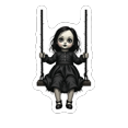 thumbnail image 4 of Dark Halloween Stickers, Waterproof Ghost Sticker for Water Bottle Laptop Phone Cases Planner Skateboard Luggage Helmet Party Favor Decor, Ideal for Adults Teens Teacher Rewards, 4 of 9