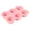 Pink, variant on CoreLiving 6-Cup Silicone Muffin Pan Nonstick Flexible Round Cupcake Baking Mold for Oven and Air Fryer Baking Sheets, Heat Resistant Grey