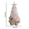 thumbnail image 2 of Árbol de Navidad de conchas, decoración para árboles de Navidad, suministros para fiestas, árboles de Navidad de resina marina, 2 of 8