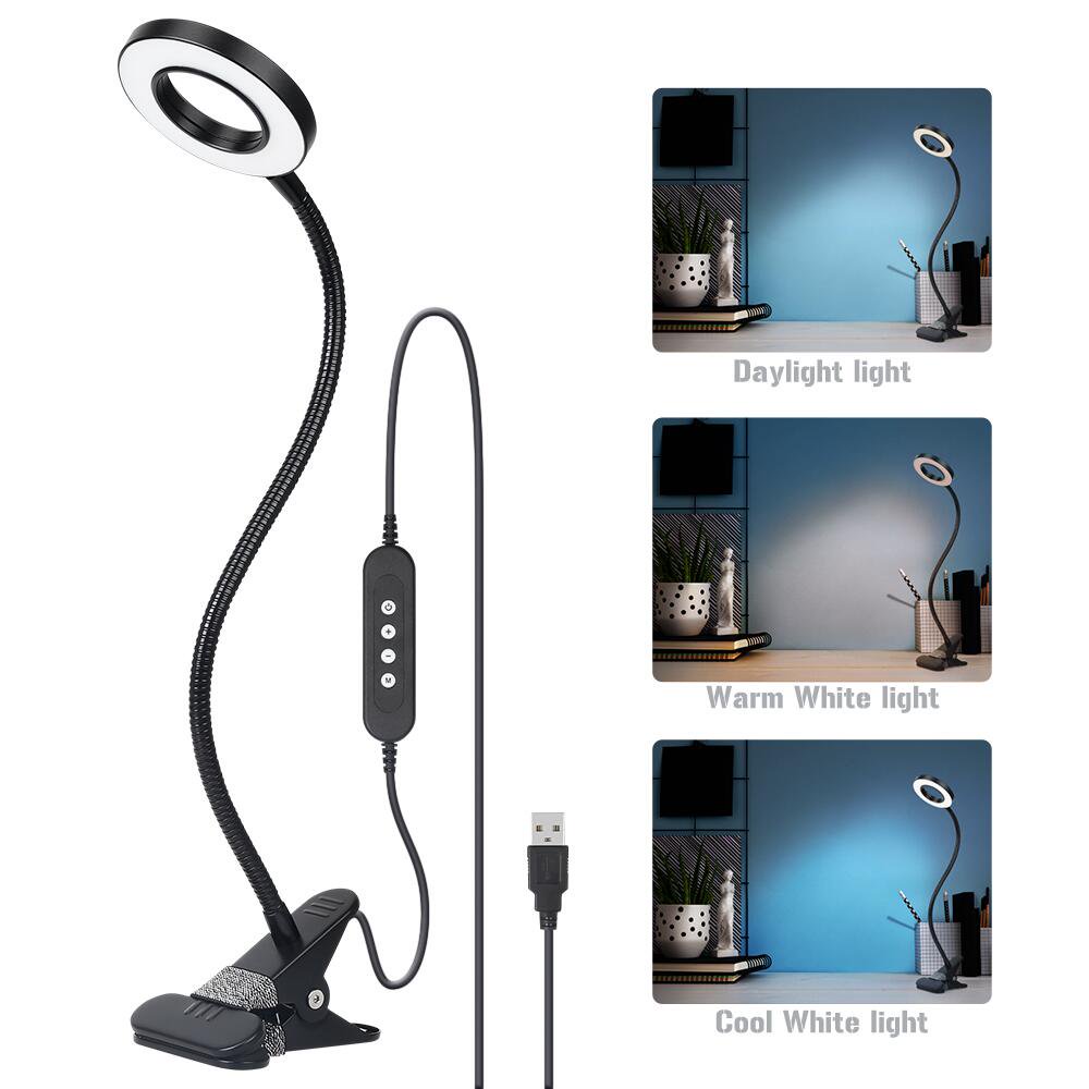 FGY Clip On Reading Light 7W LED Book Light with 3 Brightness Levels