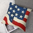 thumbnail image 7 of nygtbtfer 4th of July Pillow Covers Set of 2 America Flag Stars Decorations Home of The Patriotic Throw Cushion Case for Home Sofa Couch 22x22in, 7 of 7