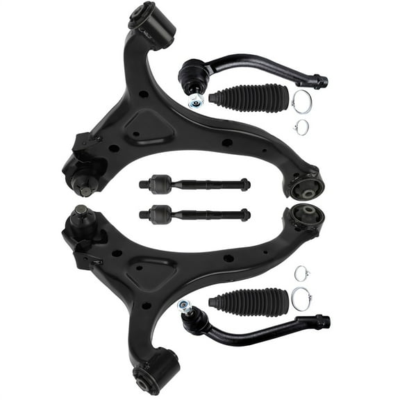 ECCPP 8pcs Front Control Arm And Ball Joint Tie Rod End Fit for 2006-2014 for Honda for Ridgeline | 2007-2012 for Hyundai for Santa Fe | 2011-2013 for Kia for Sorento