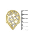 thumbnail image 3 of Everly 1/4 Carat T.W. Diamond Yellow-Plated Sterling Silver Teardrop Ring, 3 of 5