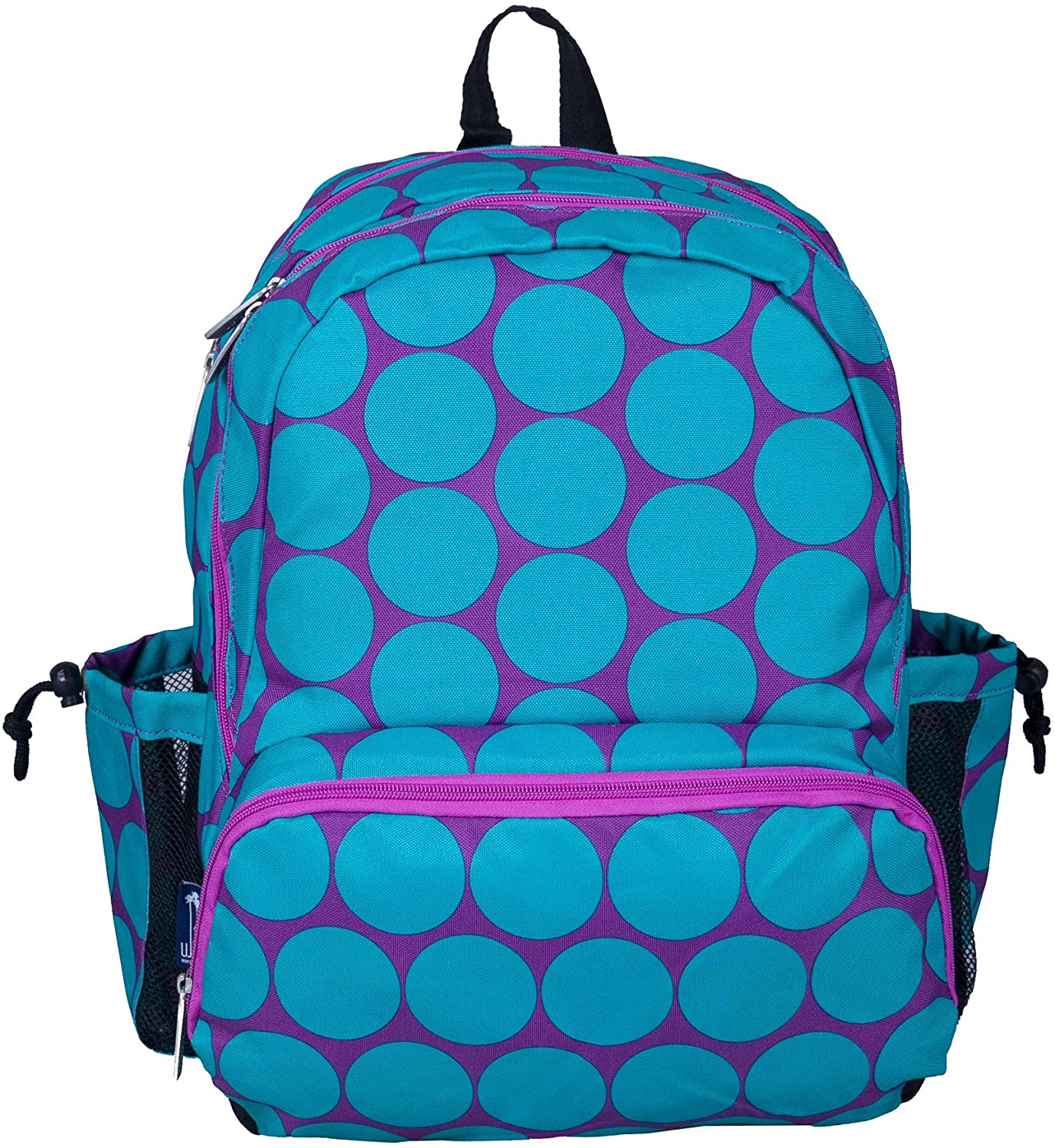 Wildkin Kids 17 Inch Backpack for Boys and Girls, Perfect for School and Travel (Big Dot Aqua) - image 3 of 7