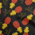 thumbnail image 1 of oneOone Velvet Red Fabric Tropical Pineapple Sewing Craft Projects Fabric Prints By Yard 58 Inch Wide, 1 of 4
