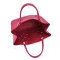 thumbnail image 4 of Bolso de mano grande de playa rojo rosa, material EVA duradero, multifuncional y portátil con diseño de agujero redondo, 4 of 10