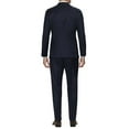 thumbnail image 2 of DTI GV Executive Men's Suit Two Button 2 Piece Modern Fit Jacket Pants Birdseye Dk Navy, 2 of 4
