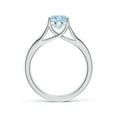 thumbnail image 2 of Angara Natural 1.5 Ct. Aquamarine Solitaire Ring in 14K White Gold for Women (Ring Size: 10.5), 2 of 10