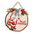 thumbnail image 2 of Letrero navideño para decoración de puerta delantera, coronas de decoración navideña, letrero colgante para puerta de bienvenida para pared del hogar Estilo D mayimx Letrero para colgar en la puerta, 2 of 9