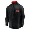 thumbnail image 2 of Men's Fanatics Black Calgary Flames Authentic Pro Locker Room Rink Raglan Full-Zip Jacket, 2 of 3