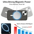 thumbnail image 2 of Magnetic Clear for iPhone 15 Plus Case Compatible with Magsafe [Non-Yellowing] Slim Transparent Soft TPU for Women Men Protective Phone Cases Cover for iPhone 15 Plus Black, 2 of 12