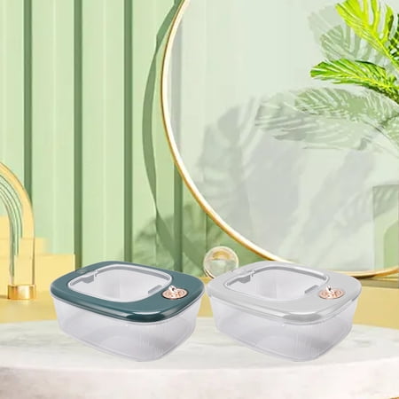 Transparent Rice Bucket Rice Storage Bucket PP Rice Container Transparent Cover Food Storage ...