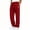 Red, variant on Lmueinov 2026 Men's Soft Fleece Jogger Sweatpants Cuffed Ankle Side Slit Casual Loose Trendy Warm Everyday Lounge Pants with Leather Patch, S-XXXL