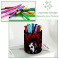 thumbnail image 3 of Organizador de escritorio compacto con portalápices: organizador de maquillaje funcional y juego de accesorios de escritorio, estilo calavera punk., 3 of 5