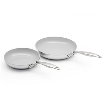 GreenPan CC000016-001 Venice Pro Stainless Steel 100 Toxin-Free Healthy Ceramic Nonstick Metal Utensil/Dishwasher/Oven Safe 8 an