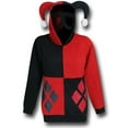 thumbnail image 3 of Harley Quinn Mask  and  Hood Women's Hoodie-Fitted XLarge, 3 of 6