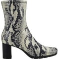 thumbnail image 2 of Women's Aerosoles Miley Square Toe Bootie Roccia Snake Stretch Faux Leather 10 W, 2 of 5