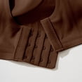 thumbnail image 4 of Tisuna Push Up Bra For Women Solid Color Standard Straps Wireless Bralette Soft Casual Female Sport Underwear Brassiere Brown, 4 of 7