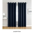 thumbnail image 3 of Billuyoard Cortinas opacas de 2 piezas para un ambiente oscuro y acogedor en cualquier habitación Cortinas de aislamiento térmico Sombras de ventana azul violáceo 132*160, 3 of 6