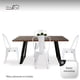 thumbnail image 5 of Juego de 4 sillas de metal para exteriores y interiores, sillas de comedor, sillas de patio, navi, cocina, restaurante, sillas de metal estables, color blanco Stay Elit Minimalista Tolix, 5 of 6