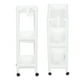 thumbnail image 4 of Bathroom Tower Shelf Multifunctional White Bathroom Shelving Rack With Hooks Fo Kitchen ANGGREK Otros, 4 of 7