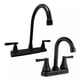 thumbnail image 1 of 2 Mezcladoras Fregadero Cocina Y Lavabo Baño Alfa Negro Mate Cisne, 1 of 5