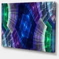 thumbnail image 2 of Bright Blue and Green Flower Grid - Abstract Art on Canvas, 2 of 3