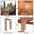 thumbnail image 6 of BAYUELSWU 7FT Wood Garden Arbor Trellis, Solid Fir Wooden Garden Arch Premium Outdoor Trellis, Wooden Wedding Arch for Ceremony Party Decoration, 6 of 7