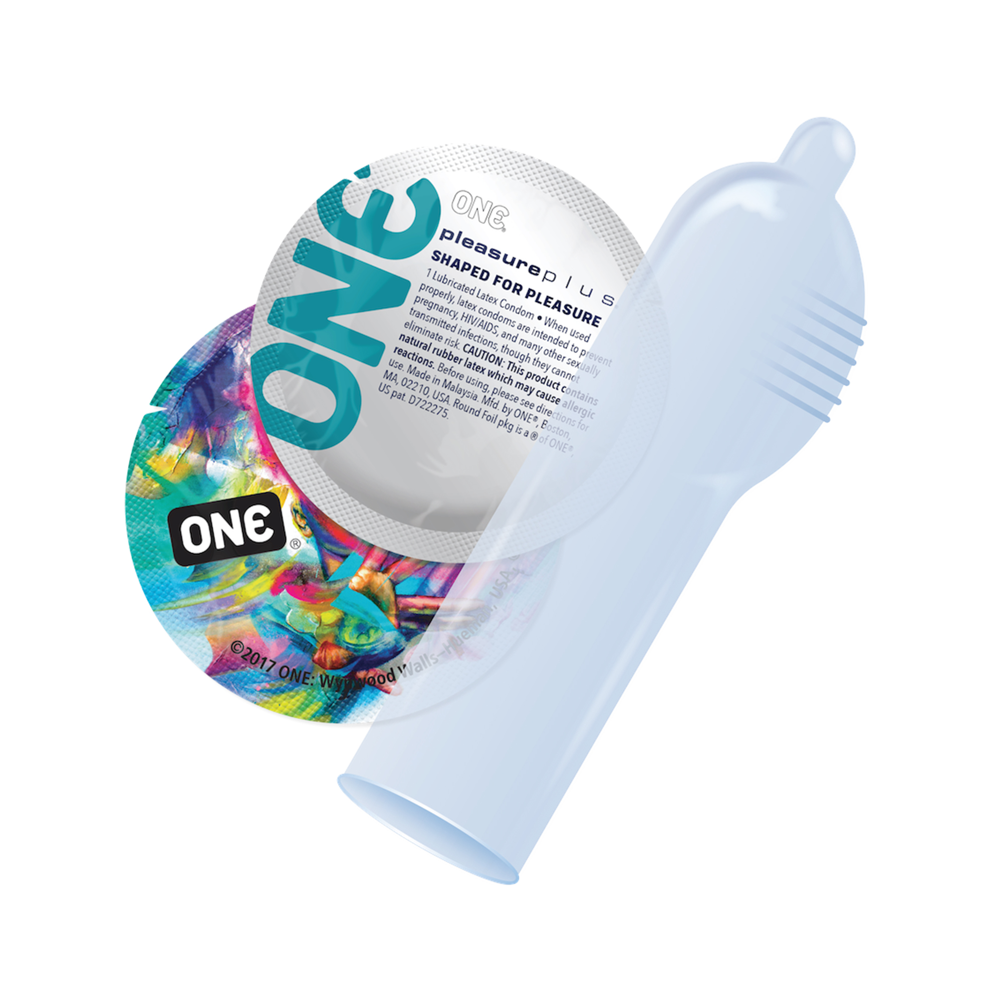 ONE Condoms Pleasure Plus, Pleasure Enhancing Latex Condoms, 12 Pack - image 2 of 6