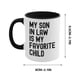 thumbnail image 2 of Taza vintage con texto "No tengo hija favorita" | Taza de café de cerámica blanca brillante | Apta para lavavajillas y microondas | Capacidad de 350 ml | Regalo divertido para mamá, papá, hija,, 2 of 5