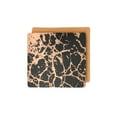 thumbnail image 3 of Dainty Home Marble Cork Foil Printed Marble Granite Designed Thick Cork Textured 15" x 15" Square Placemat Set of 4 in Black And Rose Gold, 3 of 4