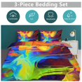 thumbnail image 5 of Duvet Cover Queen Size Color Vortex Tie Dyeing 3 Pcs Duvet Cover Set Bedding Sets Queen Soft Breathable, 5 of 6