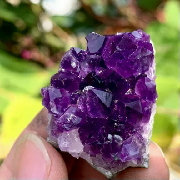 EOEMY 10-150G Large Natural Amethyst Cluster Quartz Crystal Druzy Geode Healing Stones-40-50G