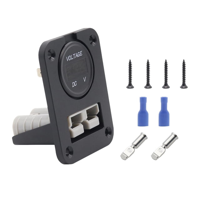 S SERENABLE 12V-24V with Voltage Durable Plug Mounting Panel for RV Marine Trailers Red Light