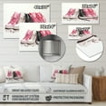 thumbnail image 4 of Designart "Stylish Pink Sneakers Obsession II" Fashion Metal Art Living Room, 4 of 5