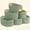 Green, variant on Norcho Woven Baskets, Cotton Rope Cube Storage Bins, Small Shelf Baskets, Round Caddy for Closet/Living/Bedroom/Playroom, Green, 6 Pack